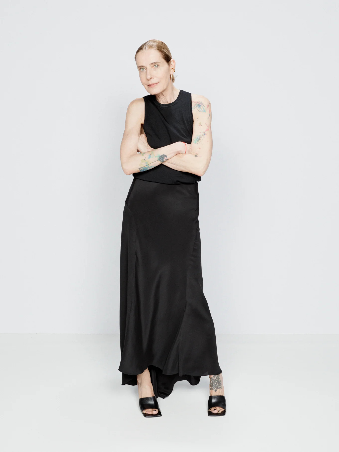 Fishtail silk-satin maxi slip skirt | Raey | Matches (UK)