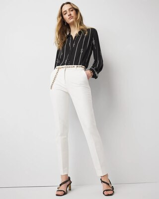 WHBM® Elle Slim Ankle Comfort Stretch Pants | White House Black Market