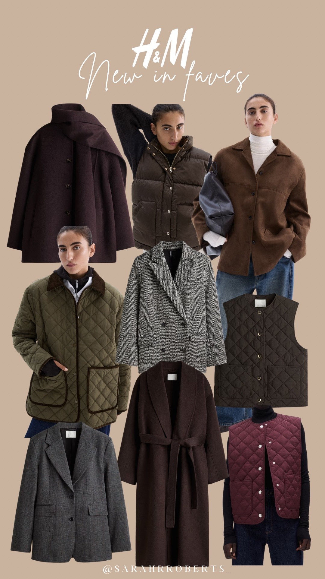 H&M autumn coats and jackets 🍂

So many gorgeous new coats and jackets online this morning!! The burgundy scarf coat 😍

H&M new in, Autumn jackets, autumn coats, scarf coat, burgundy, tweed blazer, gilets, brown coat, 

#LTKstyletip #LTKautumn #LTKuk