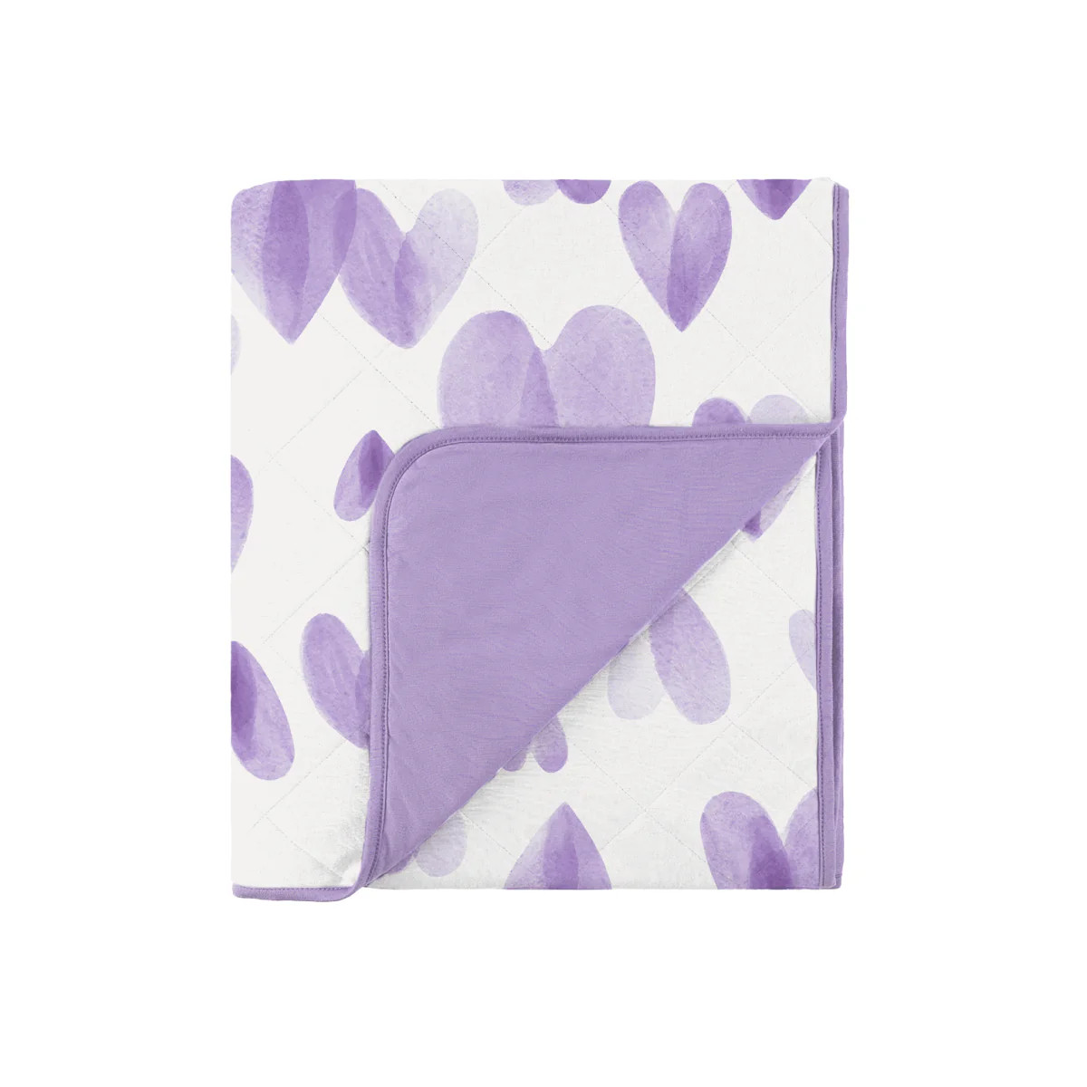 Dream Toddler Blanket - Lavender Hearts | Dreamland Baby