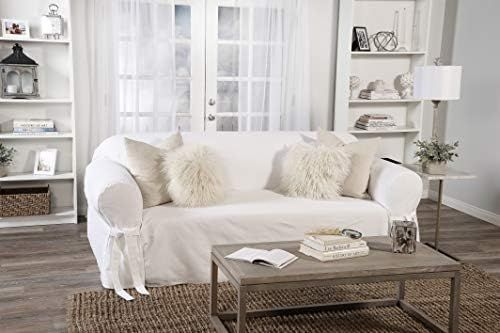 Amazon.com: Classic Slipcovers BT10SOLWHITE Slipcover, Sofa, White: Home & Kitchen | Amazon (US)