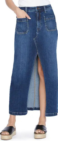 Wash Lab Denim Carin Denim Maxi Skirt | Nordstrom | Nordstrom