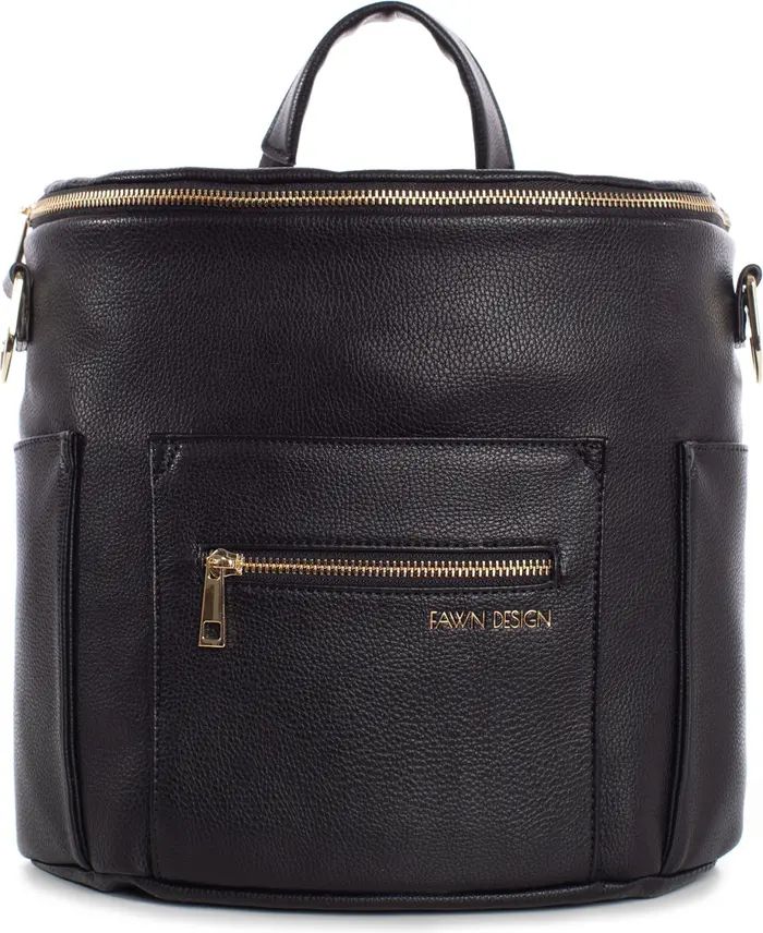 The Mini Convertible Water Resistant Faux Leather Diaper Bag | Nordstrom