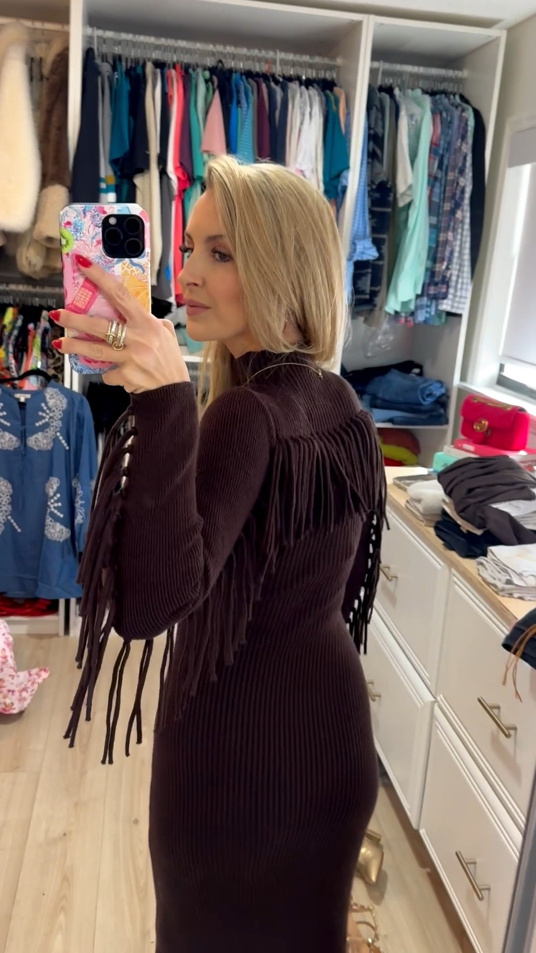 This fringe dress comes in two colors and I love it! Wearing an XS. 

#LTKSaleAlert #LTKootd #LTKCyberWeek