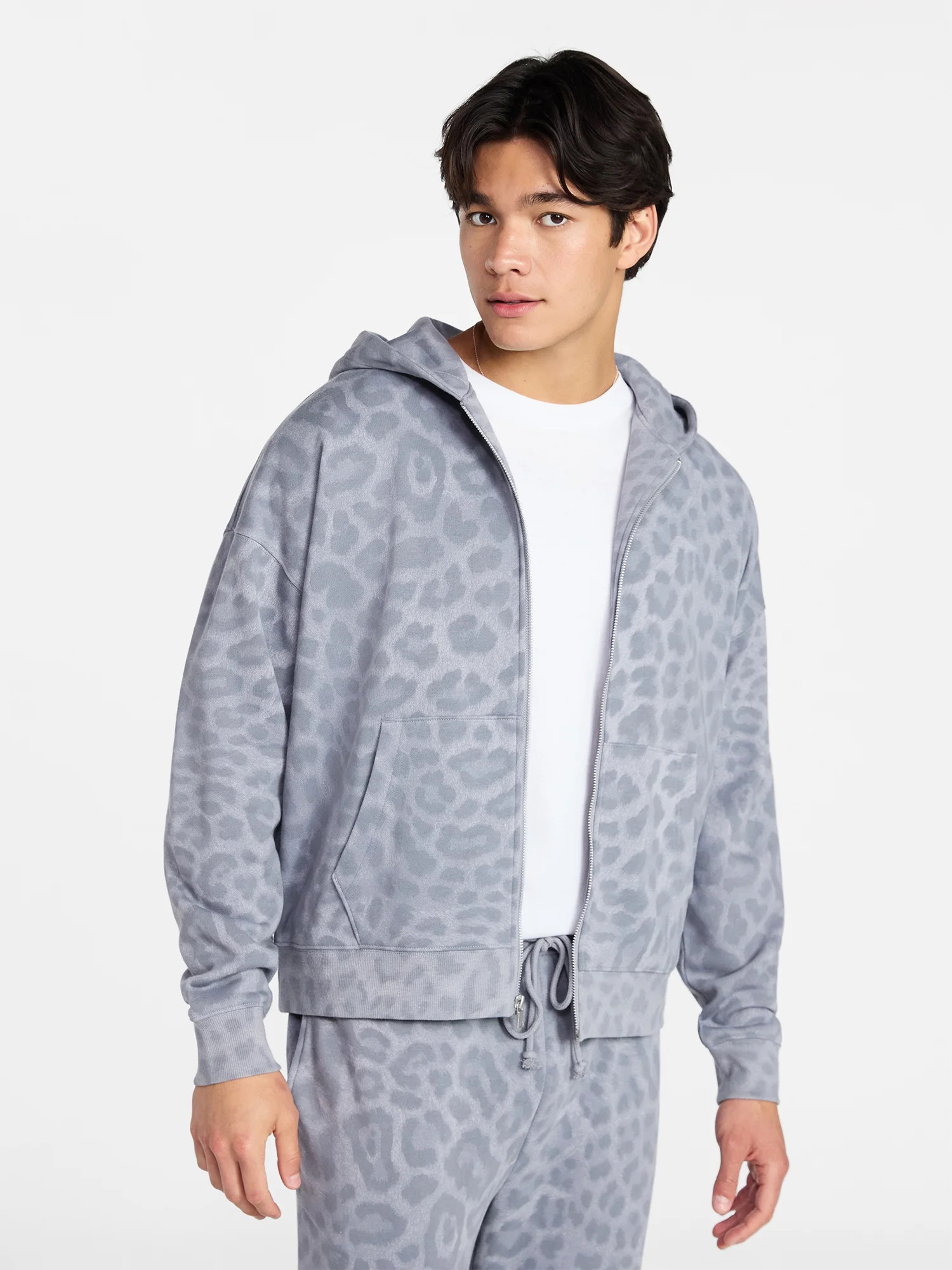 No Boundaries Zip Hoodie with Long Sleeves, Men's XS-4XLT | Walmart (US)