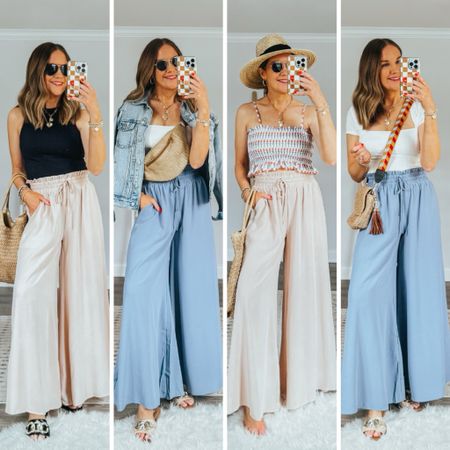 An Amazon fashion find you’ll want to plan all of your vacation outfits around! These super flowy wide leg pants have a stretchy elastic waist and pockets and might be the most comfortable thing in my closet.


What to wear on vacation, vacation outfit, how to style wide leg pants, summer outfit idea, comfy chic, woven sandals, palazzo pants, Amazon summer fashion, Amazon must have 2024, woven purse, summer handbag



#LTKSeasonal #LTKover40 #LTKsalealert