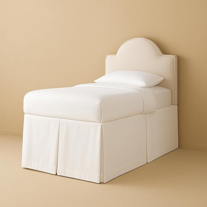 eBeddy Linens Split Corner Dorm Bed Skirt Twin XL – 36 Inch Drop, 100% Cotton, Extra Long Bed S... | Amazon (US)