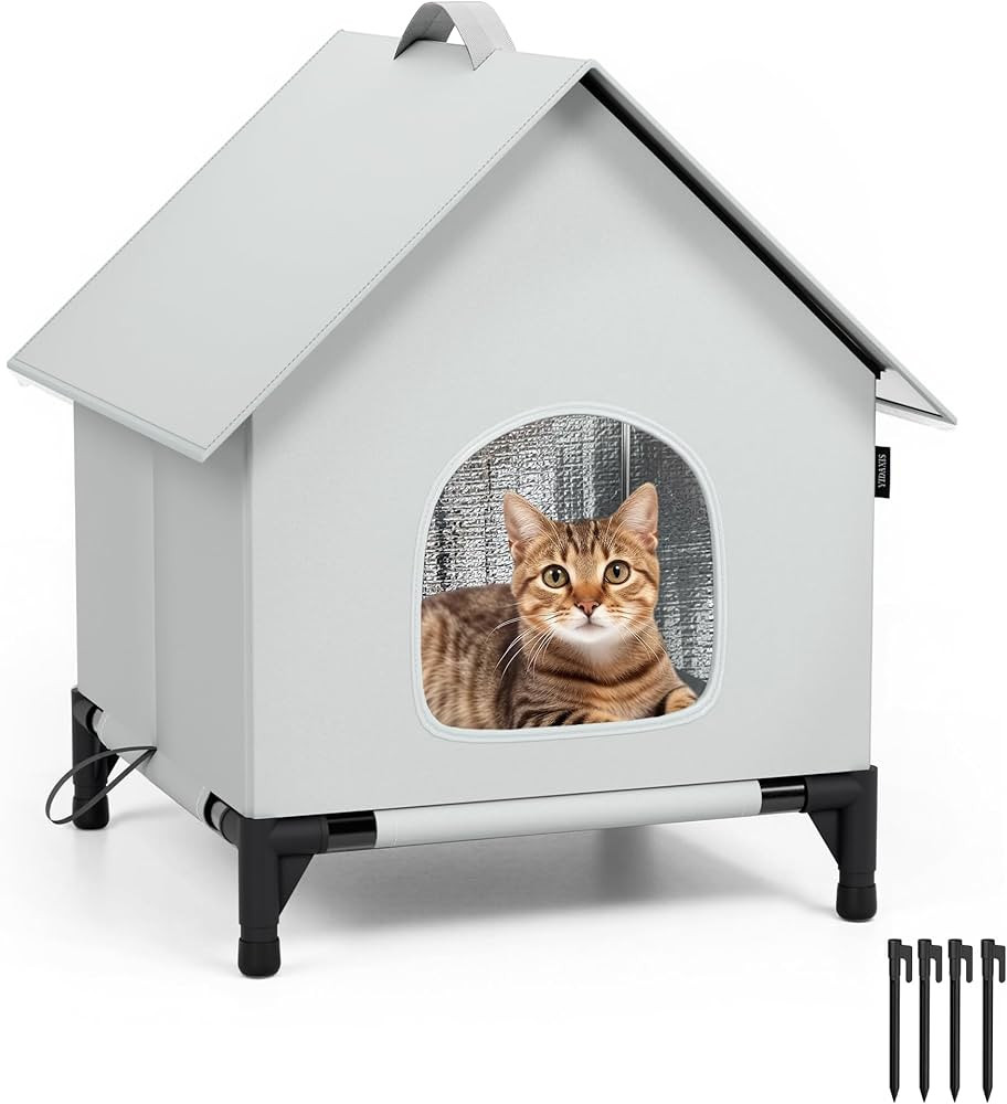 Cat House for Outside&Indoor,Easy to Put Together, Selfwarming Cat Shelter for Winter,Insulated a... | Amazon (US)