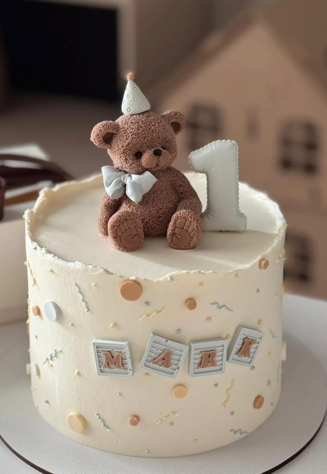Fondant Teddy Bear Cake Topper , Birthday,Baby Shower  Decoration | Etsy (US)
