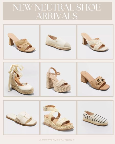 Neutral Spring Shoe arrivals #shoes #vacationoutfit #springbreak #sandals #wedges 

#LTKSeasonal #LTKshoecrush #LTKstyletip