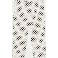 Zara - Polka Dot Capri Pants - Black / White - L - Woman | Zara US
