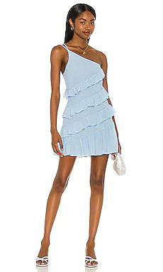 Lovers + Friends Dawn Mini Dress in Baby Blue from Revolve.com | Revolve Clothing (Global)