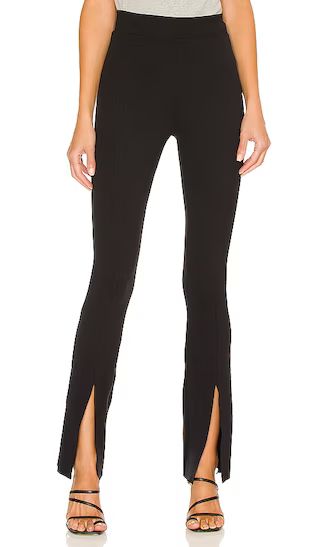 Neoprene Split Front Pant in Black | Revolve Clothing (Global)