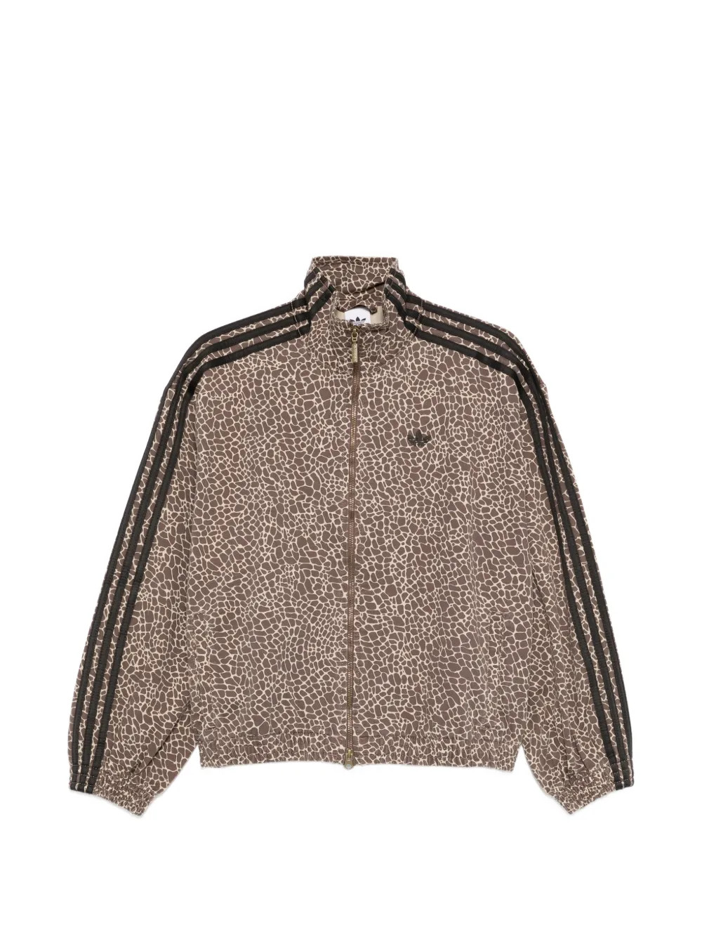 three stripe animal print jacket | Farfetch Global