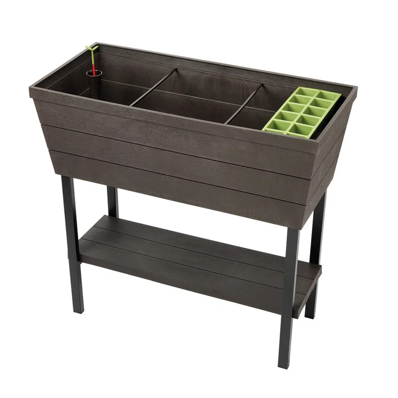 Keter Urban Bloomer Raised Garden Bed with Self-Watering and Drainage System Elevated Planter | Wayfair North America