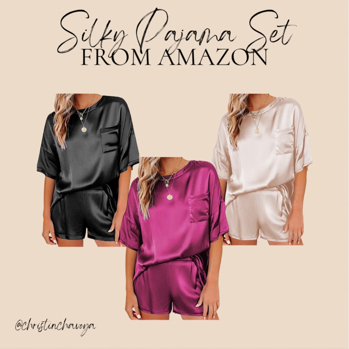 Silky pajama set from Amazon! Great for the summer and spring!

Matching pajamas. Matching set. Loungewear.

#LTKsalealert #LTKfit #LTKstyletip