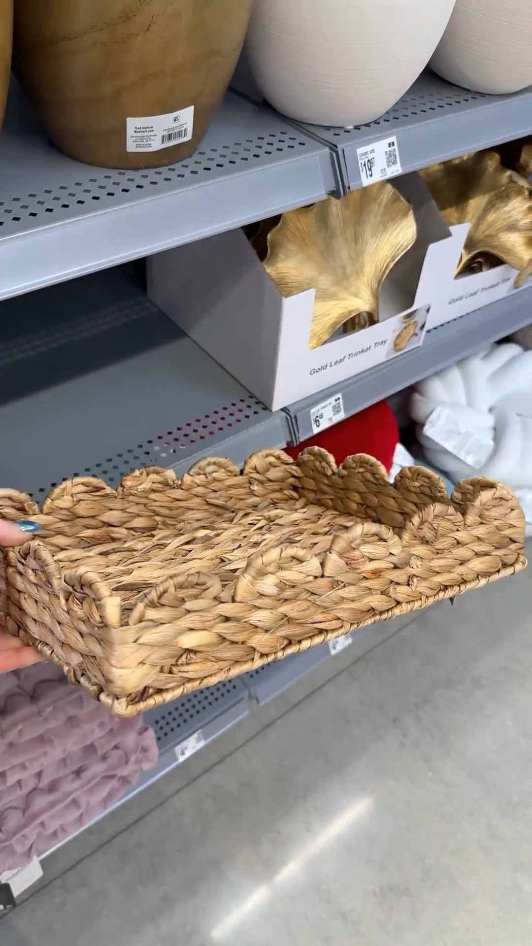 This Scallop Wicker Tray is so pretty! 

#LTKHome #LTKWatchNow #LTKFindsUnder50