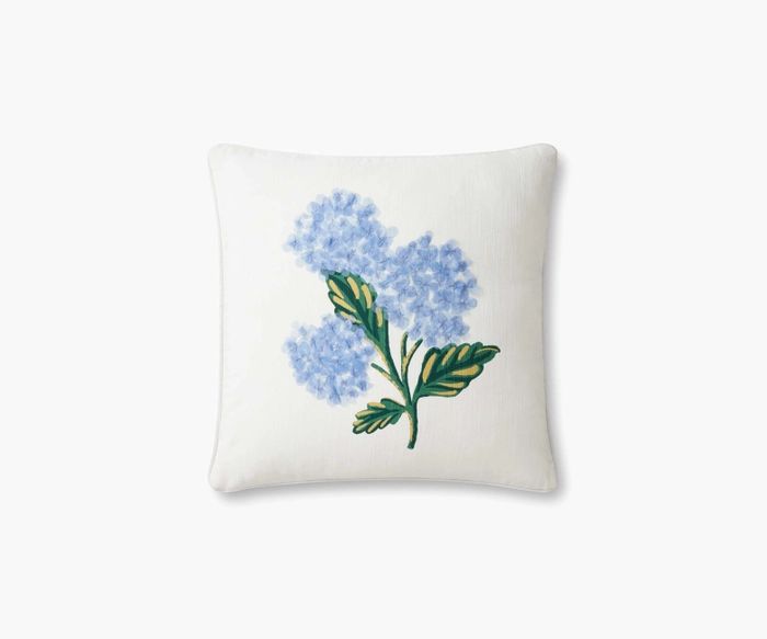 Hydrangea Bouquet Embellished Pillow | Rifle Paper Co.