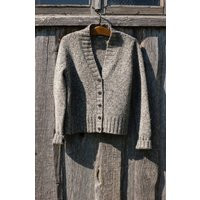 Wool Tweed Cardigan, Thick Knit Button Down Winter Sweater, Handmade Wool Jacket, Organic Womens Kni | Etsy (US)