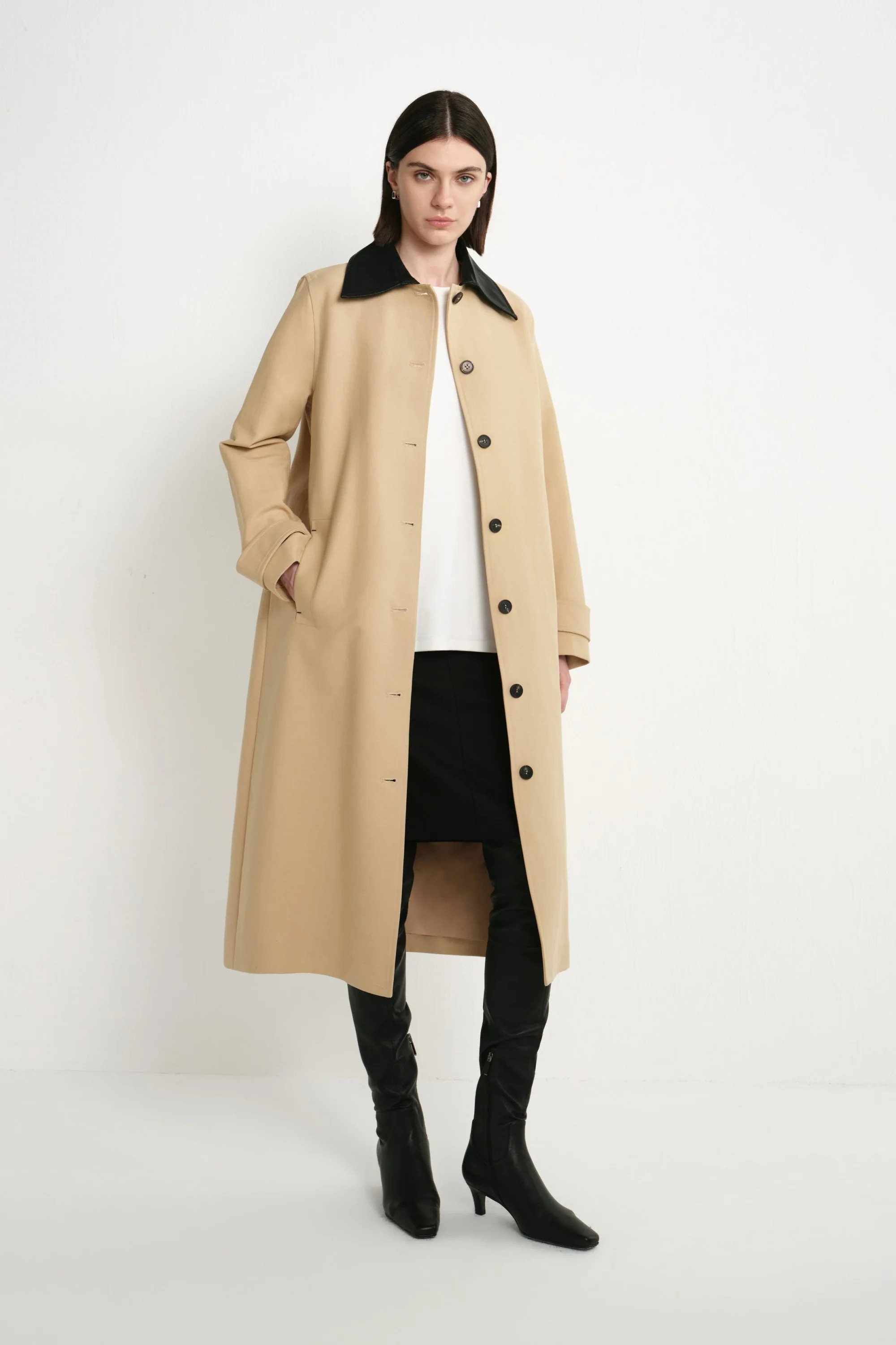 Vinni Pu Collar Car Coat | Rue Sophie