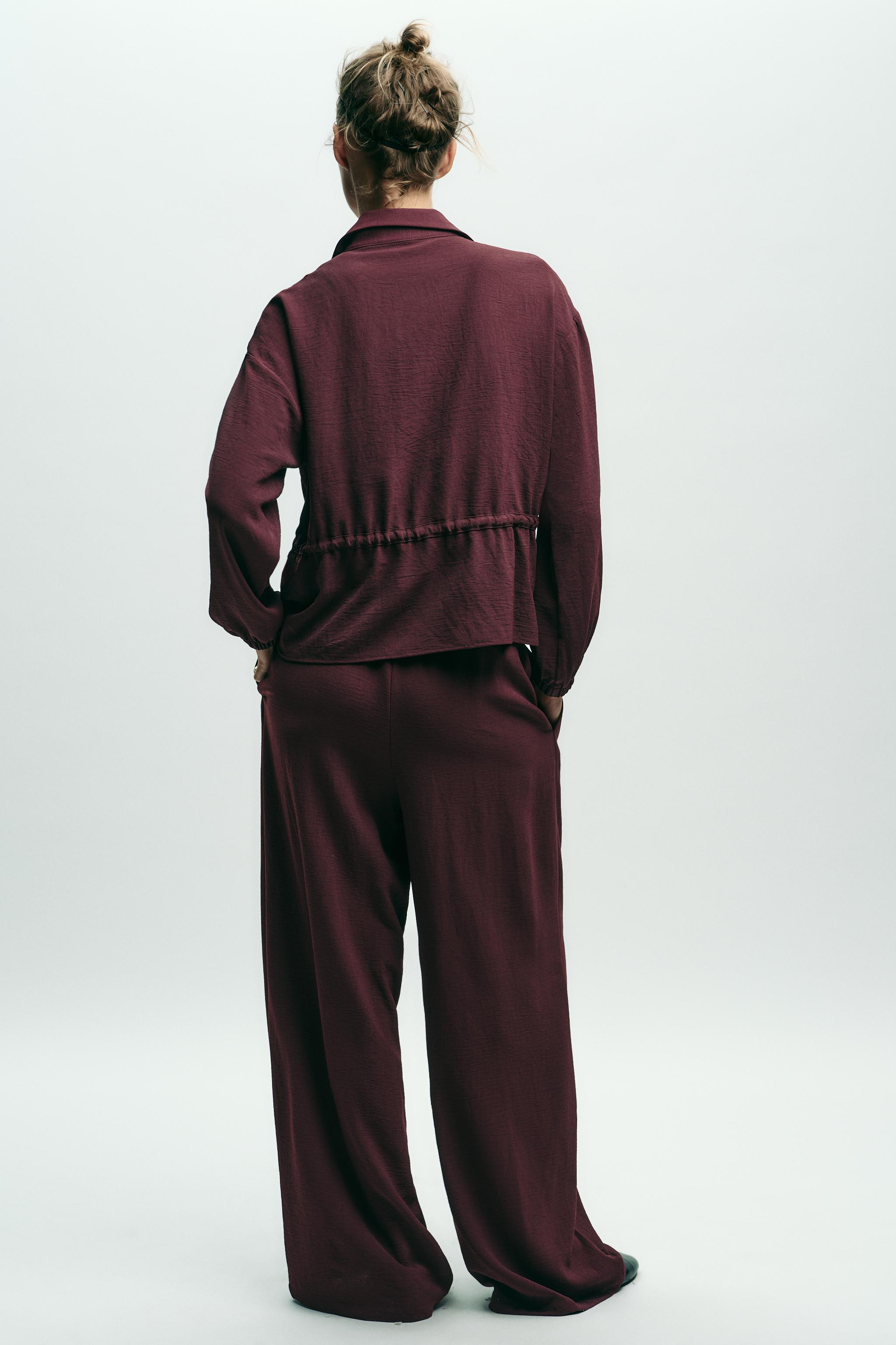 SEAM WIDE LEG PANTS | Zara US