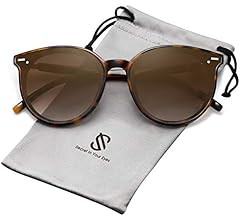 SOJOS Classic Round Sunglasses for Women Men Retro Vintage Shades Large Plastic Frame Sunnies | Amazon (US)