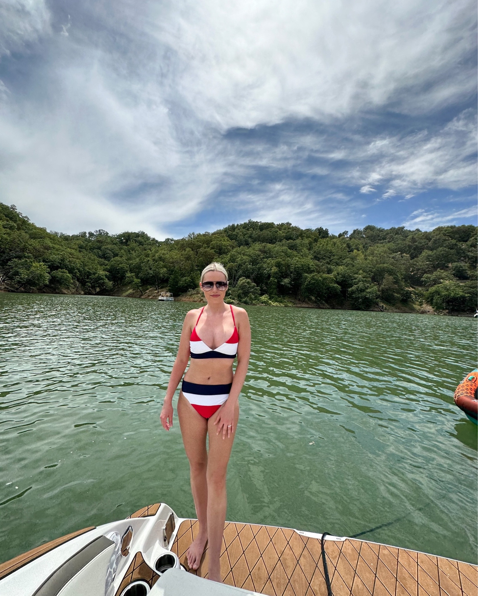 Happy Memorial Day! This suit is a couple years old, but I'm linking some of this year's Beach Riot collection.

Top: Medium (could have gotten Large)
Bottoms: Medium

Swimwear | Patriotic | American Flag | July 4th | Independence Day | America

#LTKSeasonal #LTKswim