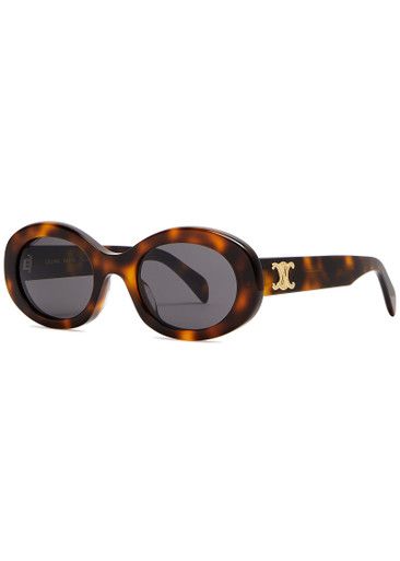 Oval-frame sunglasses | Harvey Nichols 