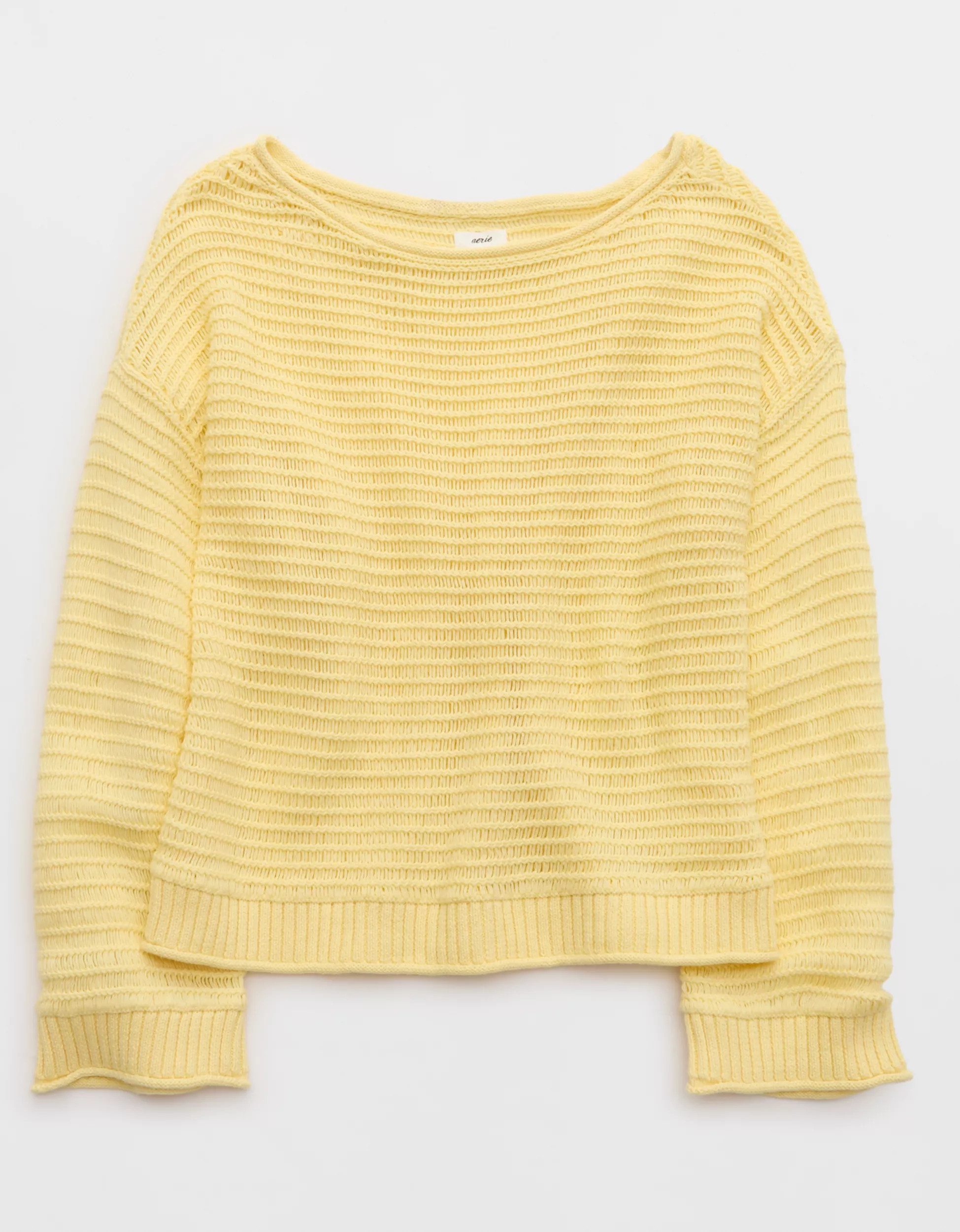 Aerie Sunkissed Textured Off-The-Shoulder Sweater | Aerie