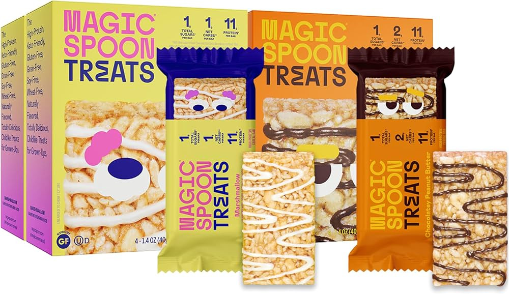 MAGIC SPOON Treats I High Protein I Low Carb I Keto Friendly I 1g of Sugar I Gluten Free Crispy T... | Amazon (US)