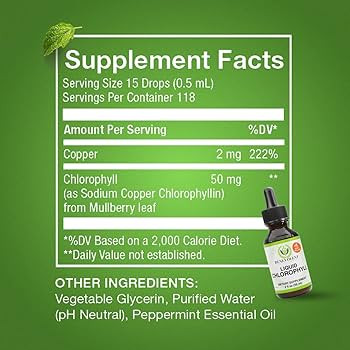 Benevolent Nourishment Chlorophyll Supplement, Detox & Immune Support, Internal Deodorizer, Liqui... | Amazon (US)