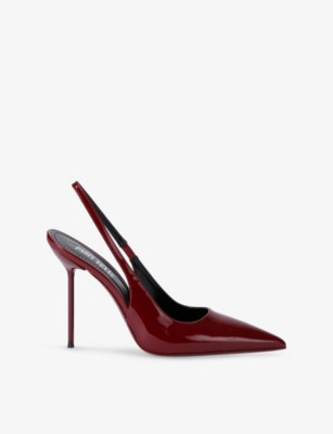Lidia Sling-Back Patent-Leather Heeled Courts | Selfridges