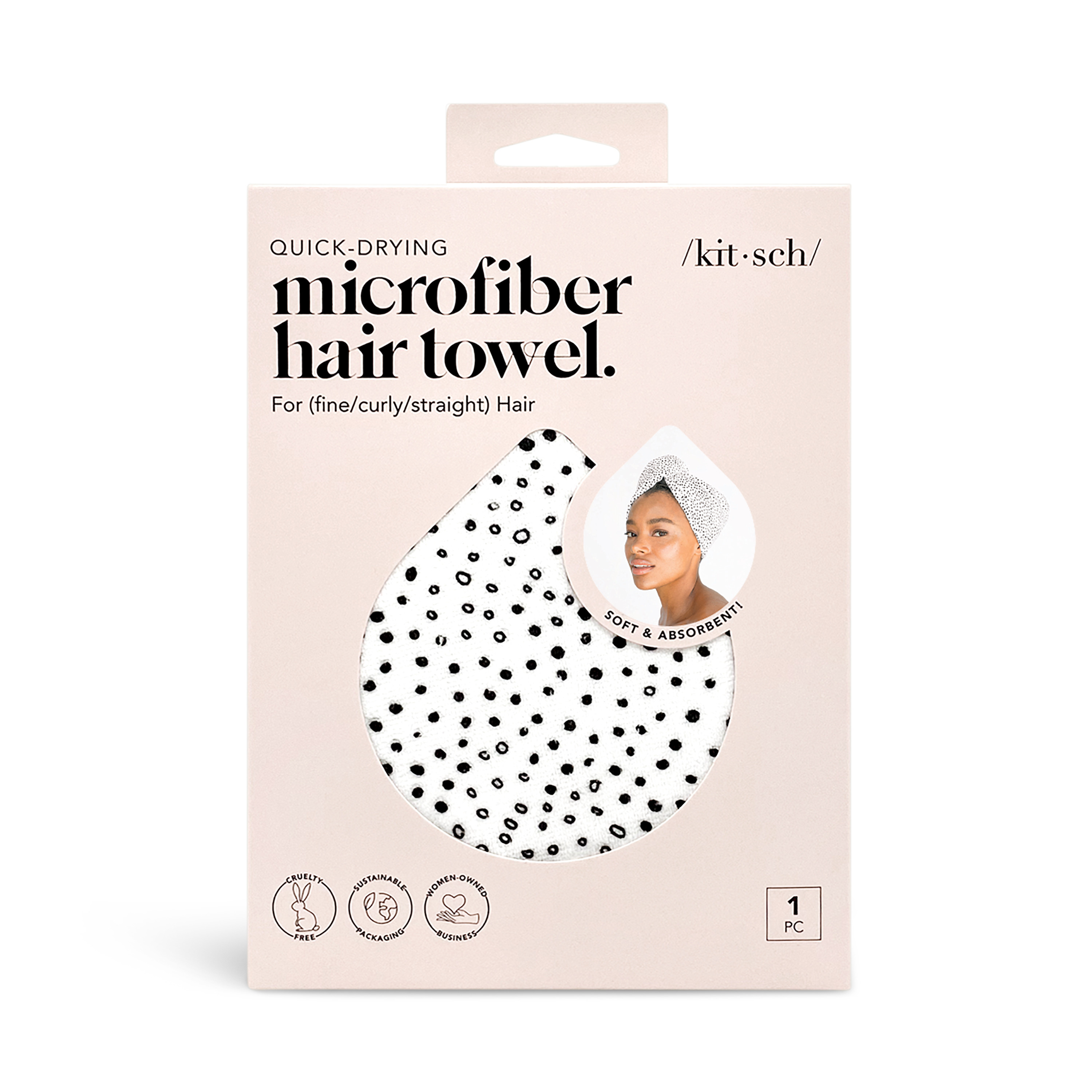 Kitsch Microfiber Hair Towel | Grove