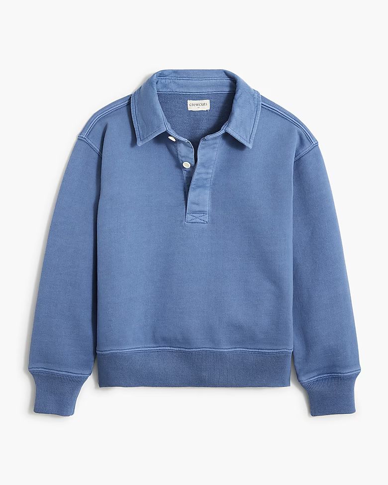 Boys' garment-dyed rugby sweatshirt | J.Crew Factory