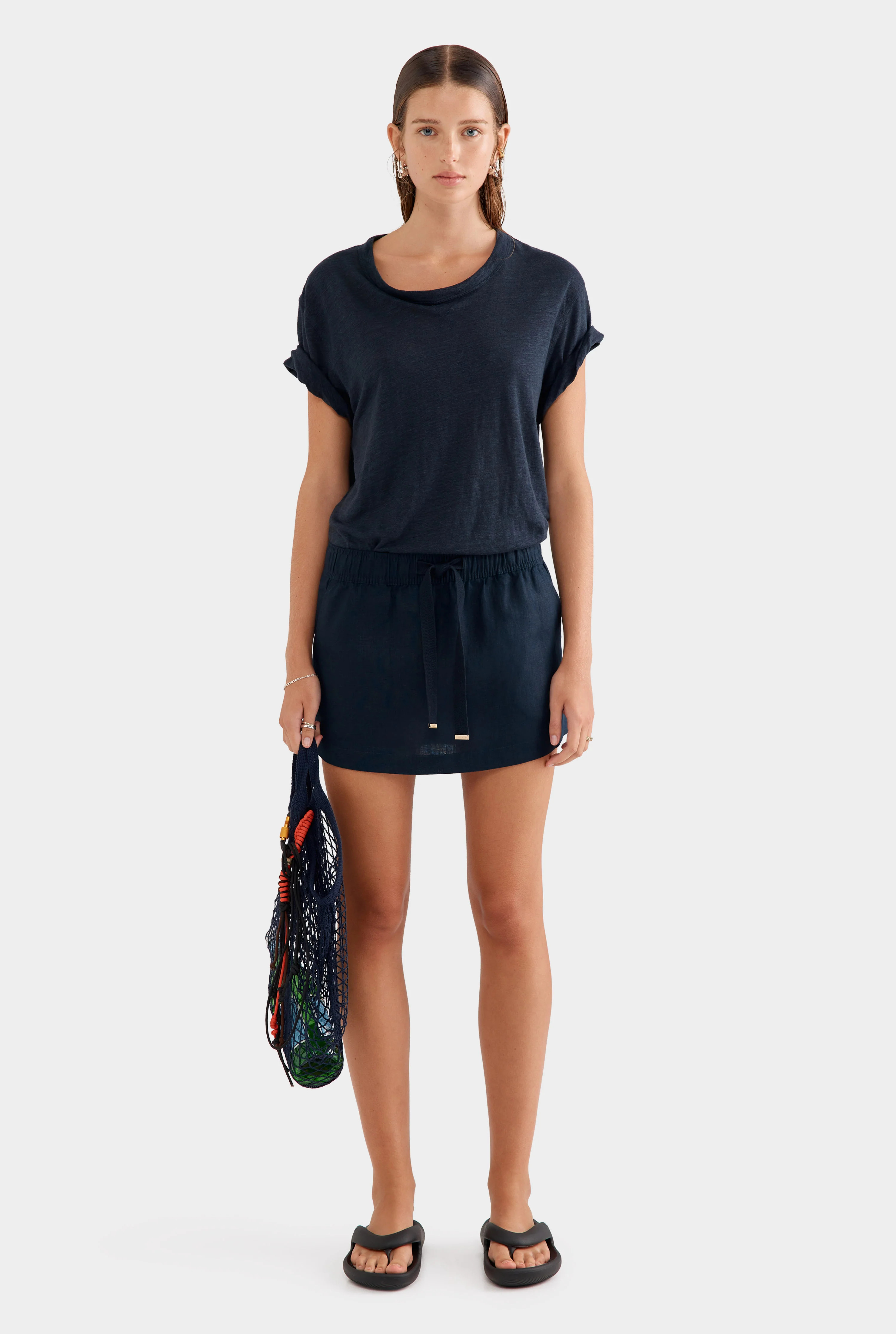 Womens Lounge Skirt in Navy | Venroy | Venroy AU