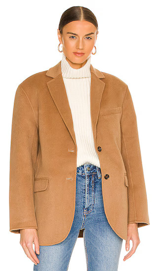 Quinn Blazer in Camel | Revolve Clothing (Global)