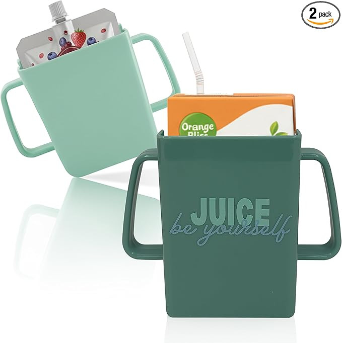Mommy's Helper Juice Box Buddies, No-Squeeze Juice Pouch & Juice Box Holder with Easy-Grip Handle... | Amazon (US)