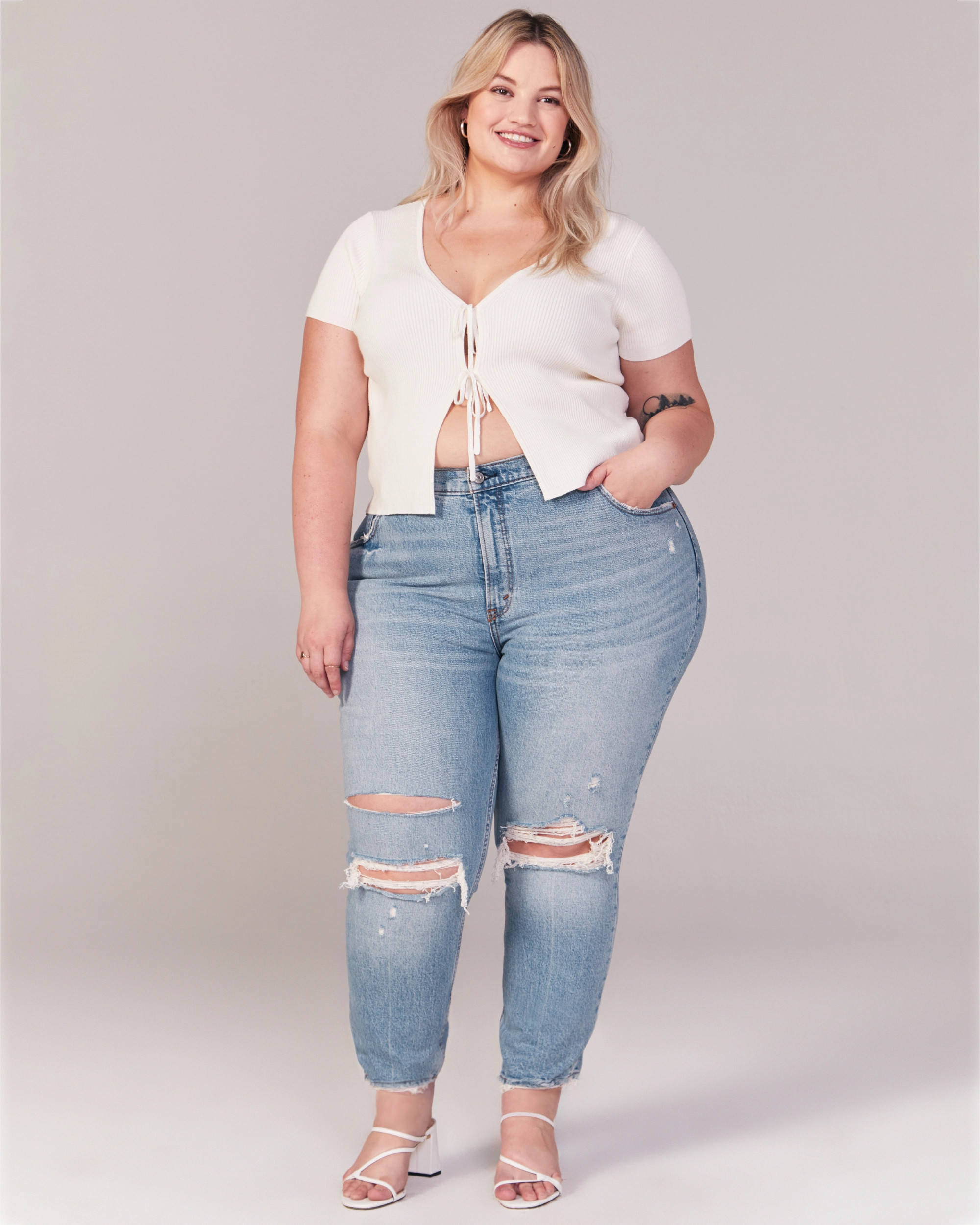 High Rise Skinny Jeans | Abercrombie & Fitch (US)