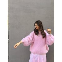 Mohair Sweater Women. Pink Woman Sweater. Sweater. Pink Bridal Cardigan | Etsy (US)
