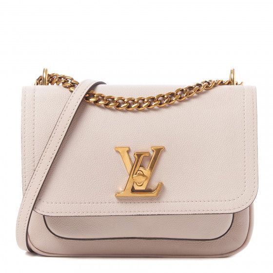 LOUIS VUITTON

Grained Calfskin Lockme Chain Bag Greige | Fashionphile