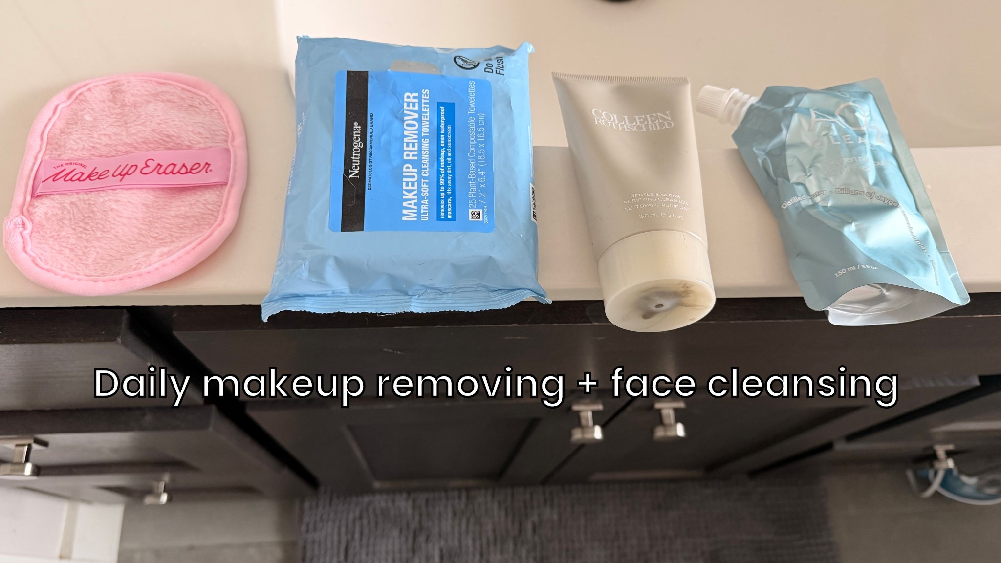 Makeup remover and face cleansing products 

#LTKgrwm #LTKdayinmylife #LTKBeauty
