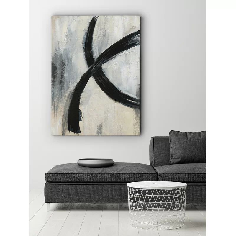 'Abstract Rings I' Wrapped Canvas Print on Canvas | Wayfair North America