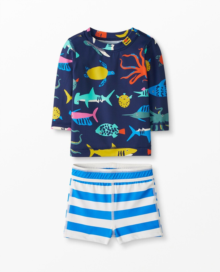Baby Rash Guard Top & Swim Shorts Set | Hanna Andersson