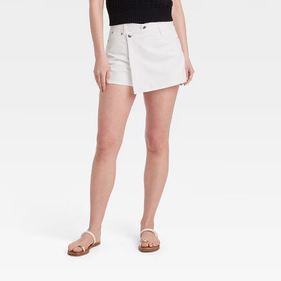 Women's Denim Skort - Universal Thread™ White Wash | Target