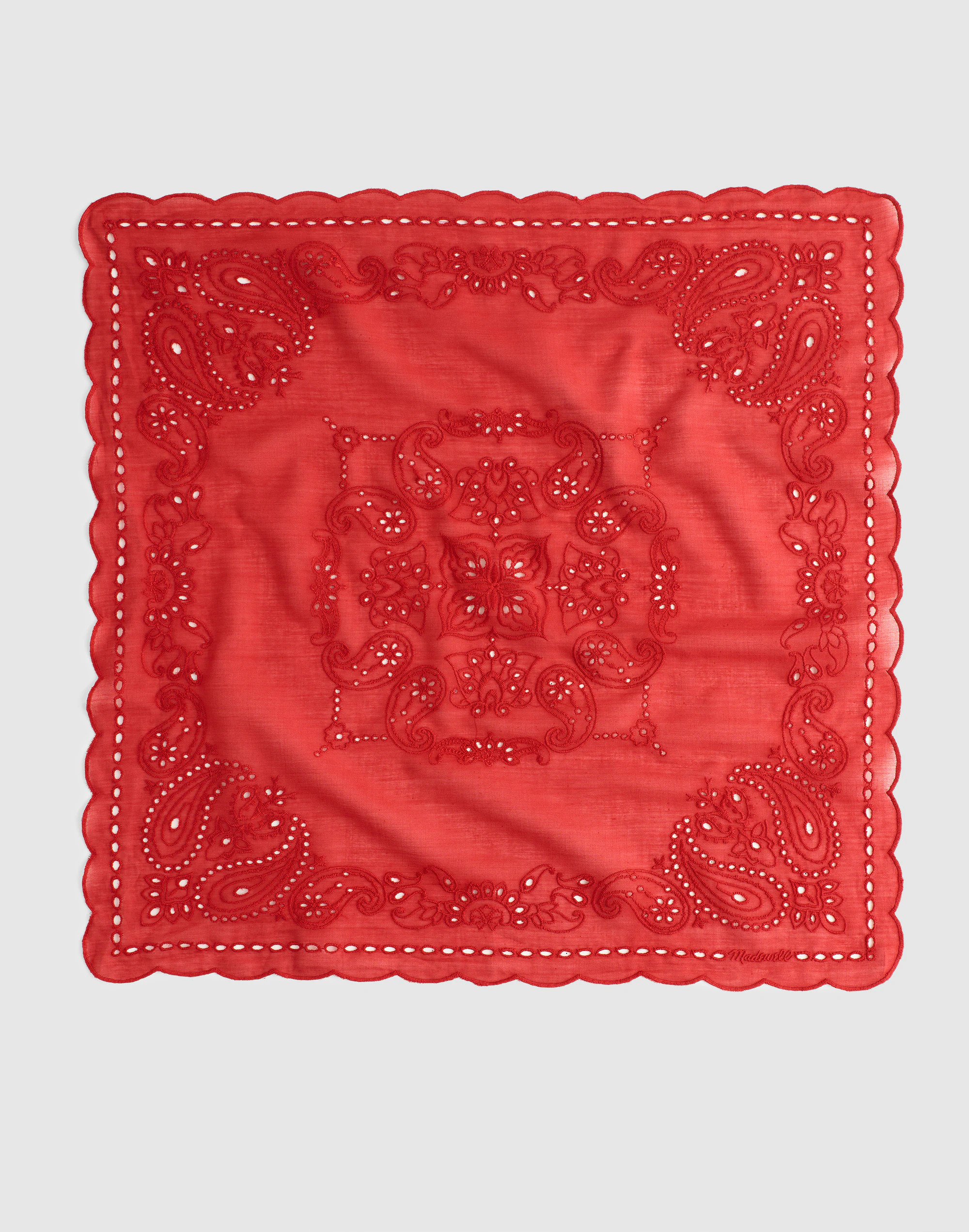 Organic Cotton Eyelet Bandana | Madewell