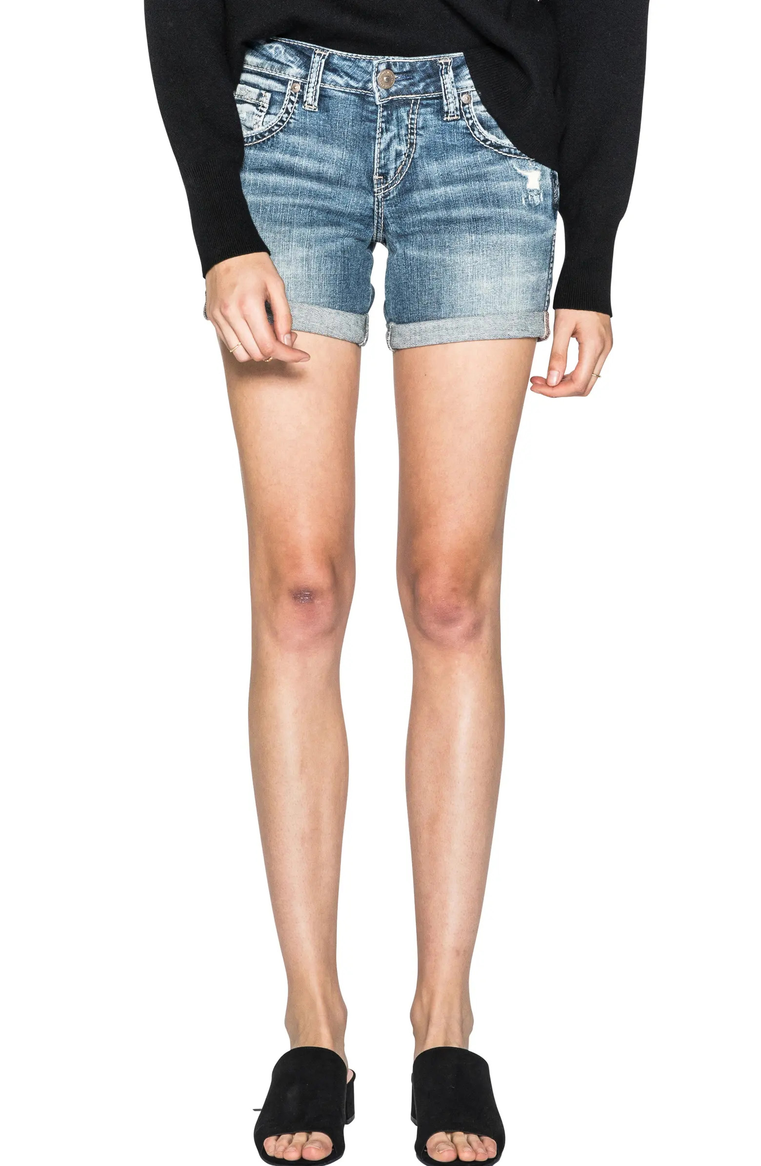 Distressed Boyfriend Denim Cutoff Shorts | Nordstrom