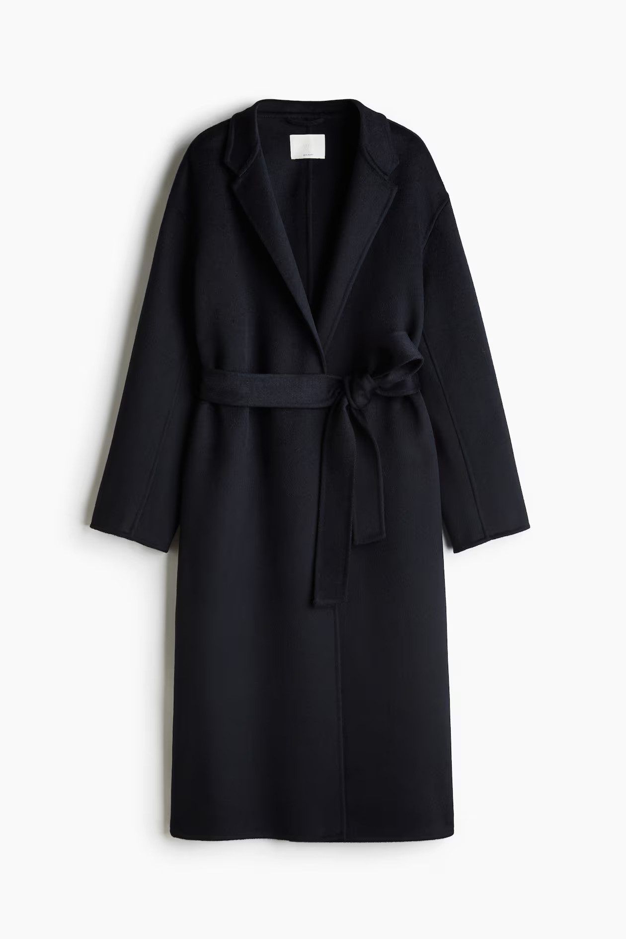 Handmade wool-blend coat - Navy blue - Ladies | H&M GB | H&M (UK, MY, IN, SG, PH, TW, HK)