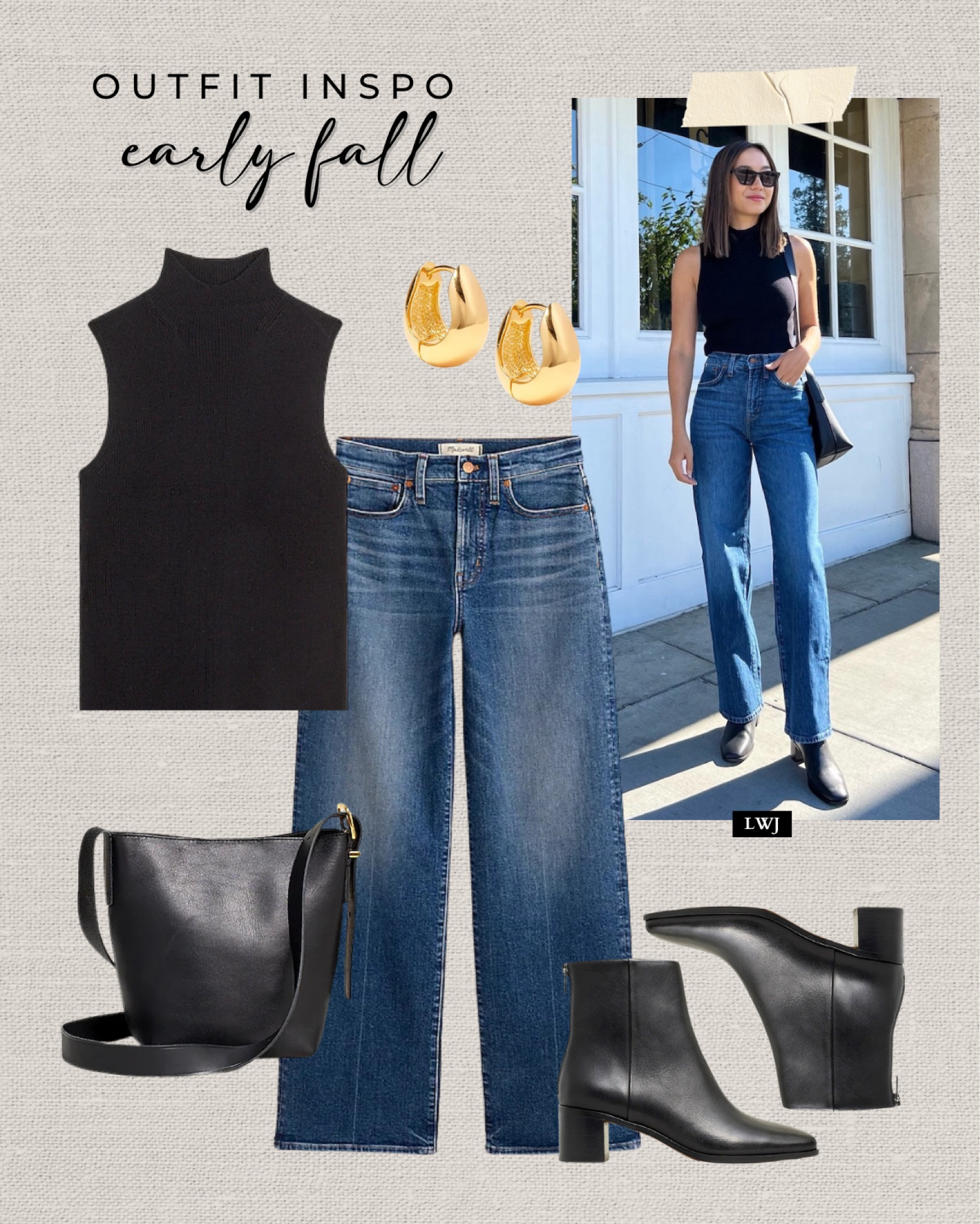 Transitional fall outfit inspo 

• most pieces are old, so I’ve linked to similar styles 
• linked to this year’s release of the same jeans as exact 

Fall outfit / fall inspo / mockneck / wide leg jeans / transitional fall / Madewell / minimal 


#LTKSeasonal #LTKSaleAlert