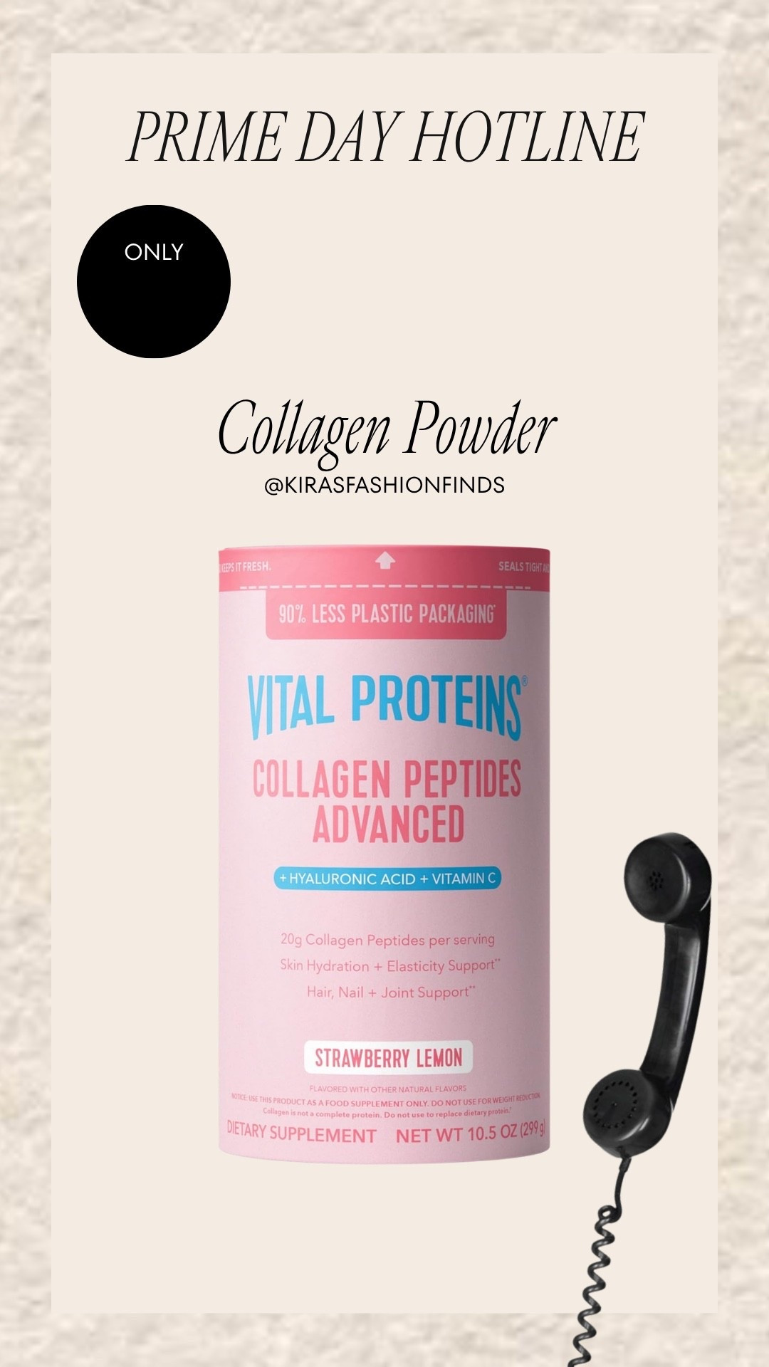 🩷Prime Day is when I stock up on the products I use on repeat, and collagen is always on that list. I love finding these kinds of deals because they’re things I was going to buy anyway. If collagen is already part of your routine—or you’ve been wanting to add it—this is the time to grab it before the Prime Day discounts disappear.

🩵Prime Day es perfecto para comprar esos productos que realmente usas. Este collagen siempre está en mi lista cuando veo una buena oferta. Si estaba en tu carrito, aprovecha el deal mientras dure.

Follow me on Instagram and YouTube
@kirasfashionfinds

✨ Shop the links below.

#LTKBeauty #LTKselfcare #LTKSaleAlert