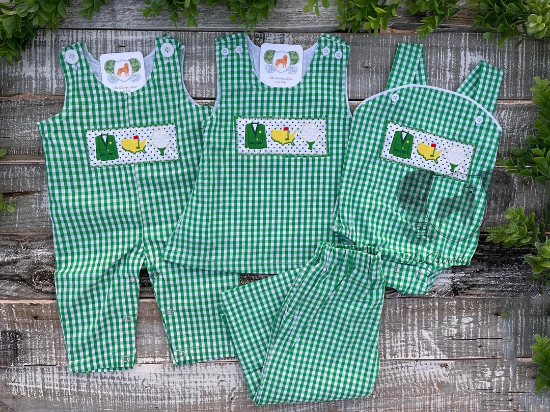 Monogrammed Girl, Boy, Golf Applique Dress, Jon Jon, Shirt Set, Golf Tournament Longall, Golf Pet... | Etsy (US)